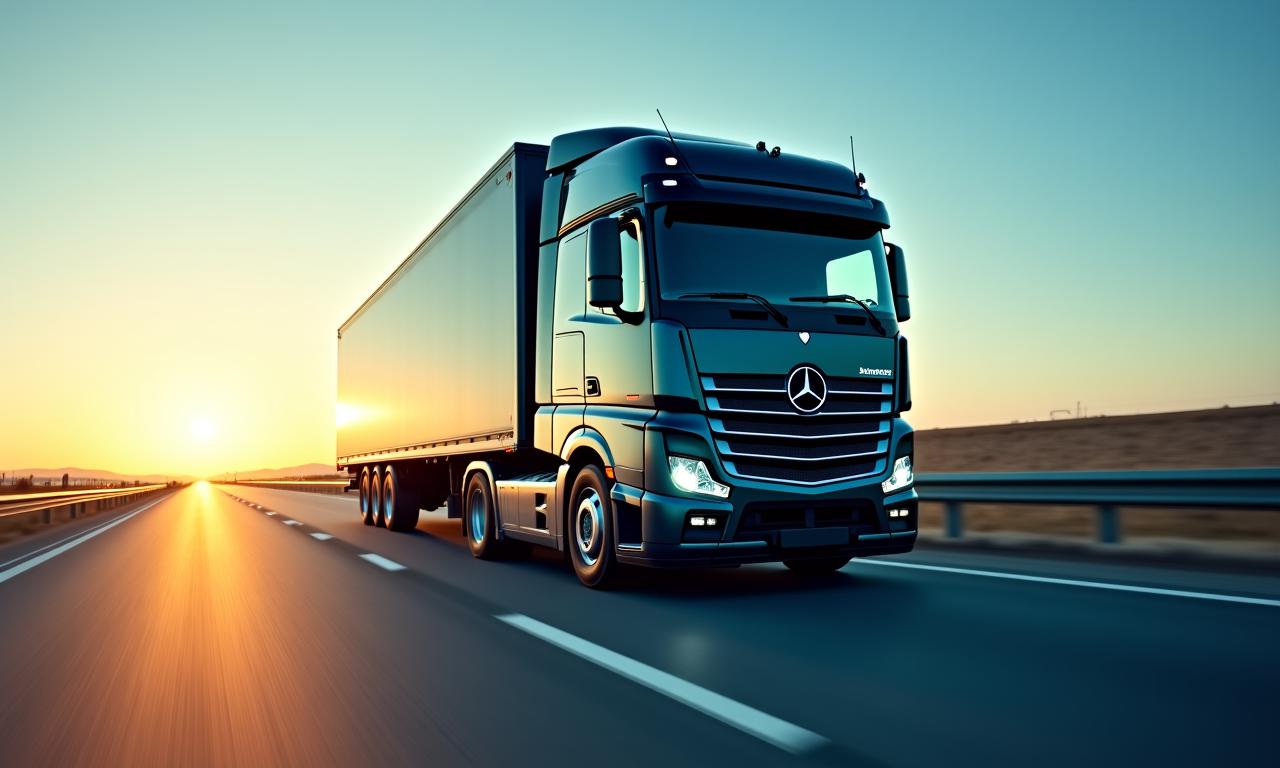 Next-gen logistics truck with modern design